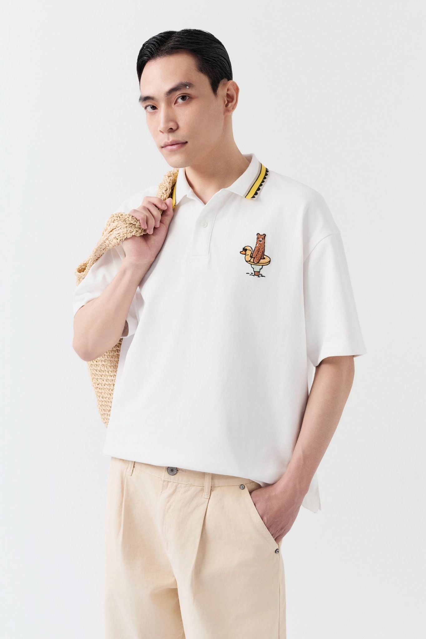 Áo Polo Over Bear Sticker 360GSM