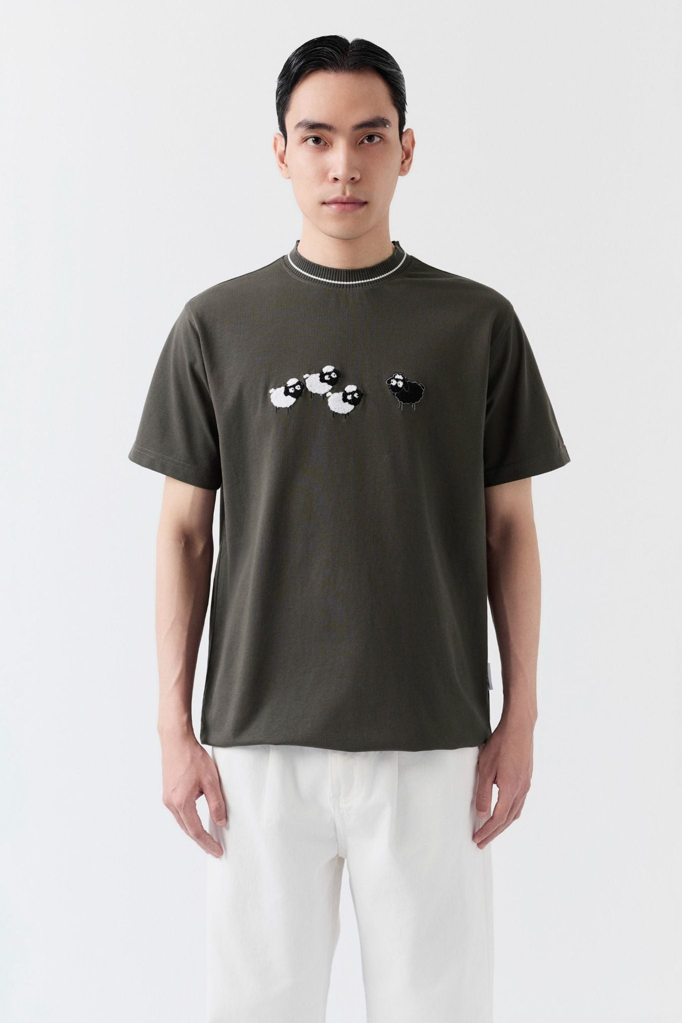 Áo Thun Regular Cool Fab Black Cloud Sheep