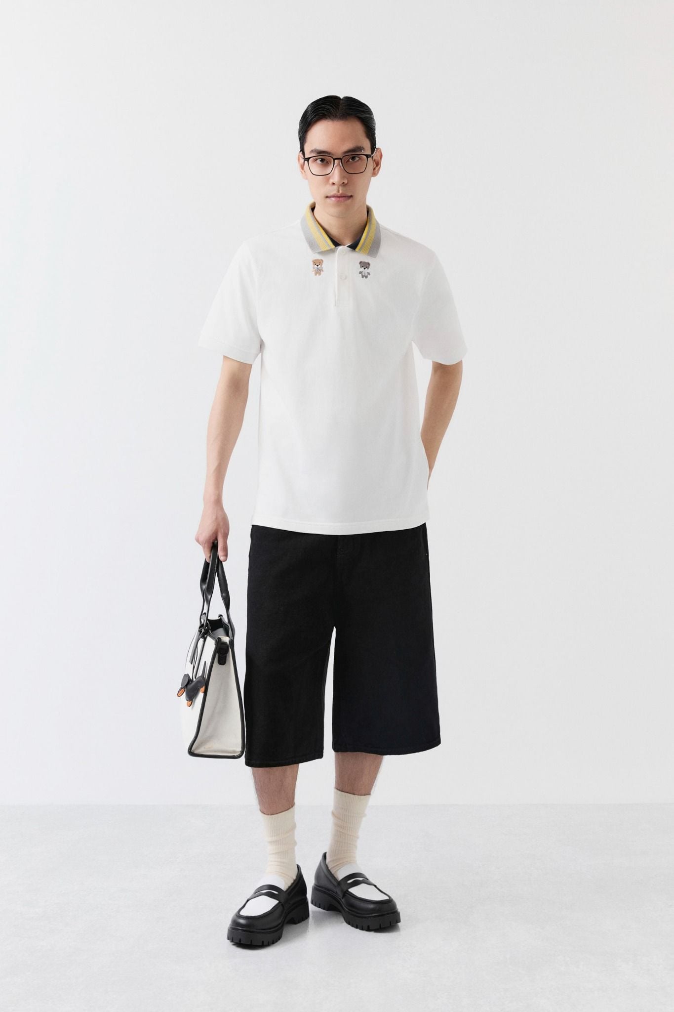 Áo Polo Regular Double Bear 360GSM