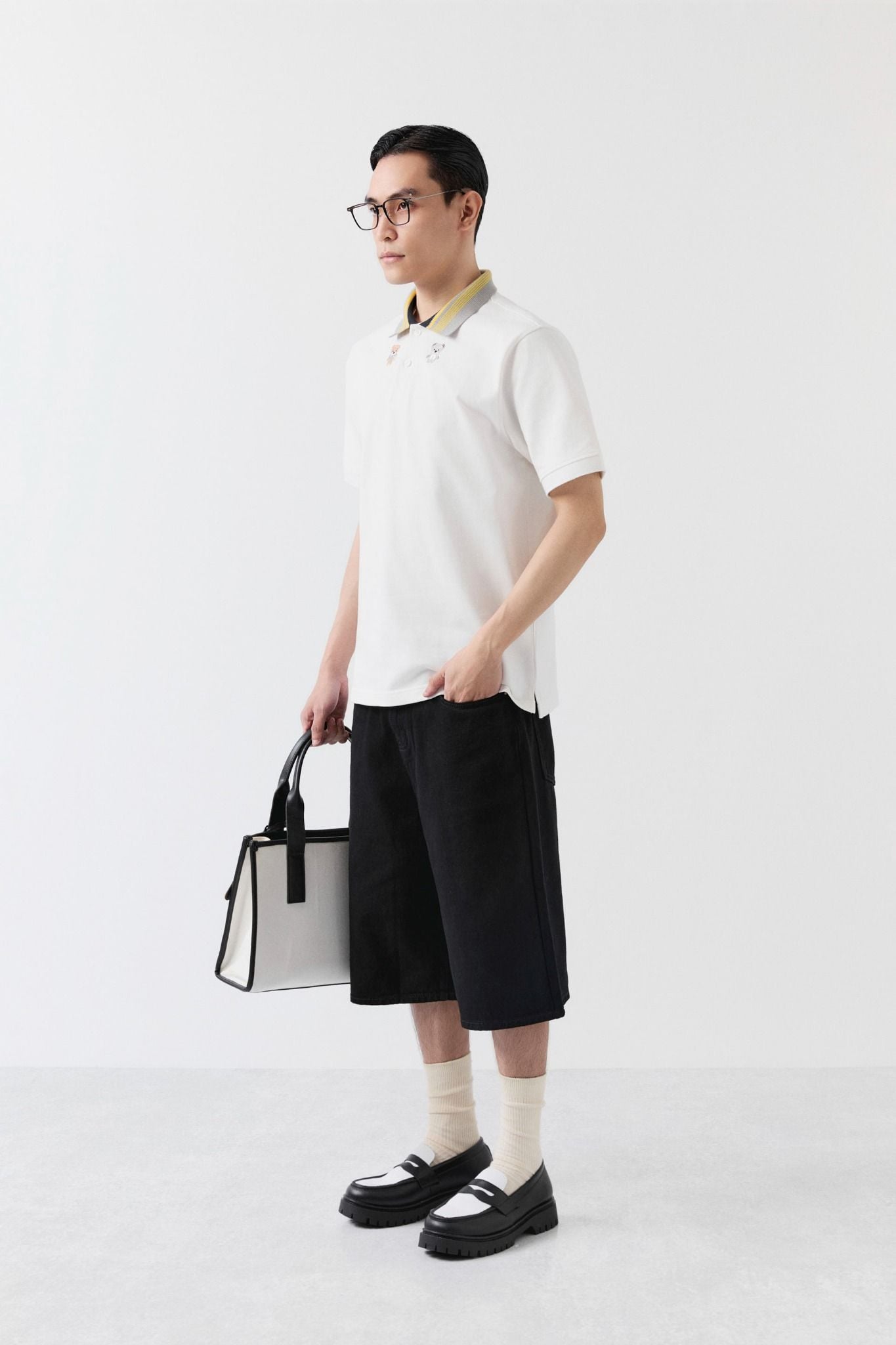 Áo Polo Regular Double Bear 360GSM