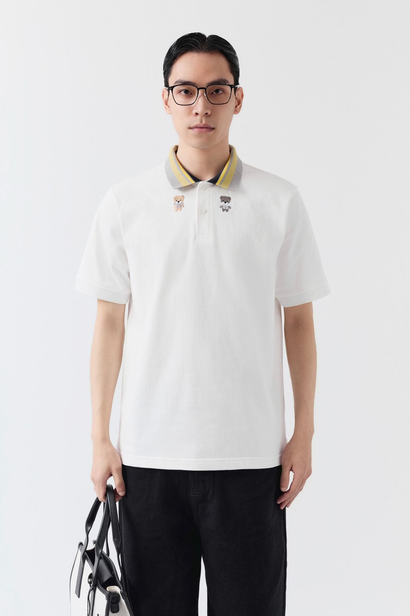 Áo Polo Regular Double Bear 360GSM
