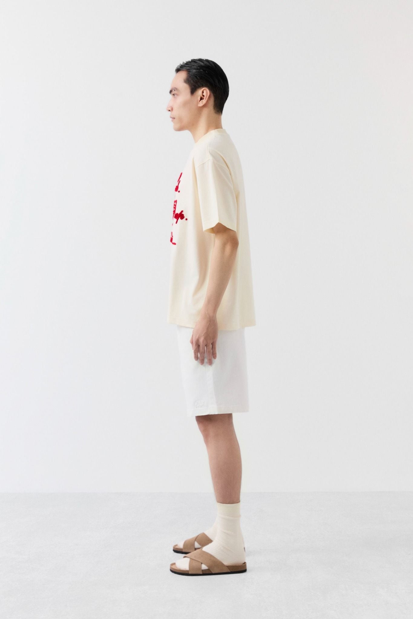 Quần Short Relaxed Black White Passion