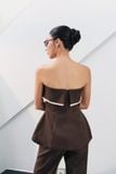 Áo Peplum Bustier Strapless