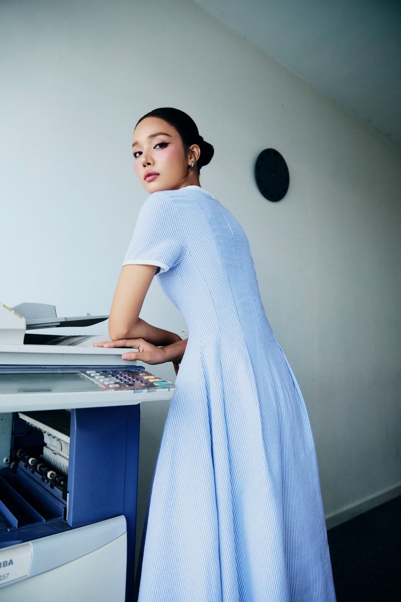 Đầm Dài Sideneck Bowtie Gentle