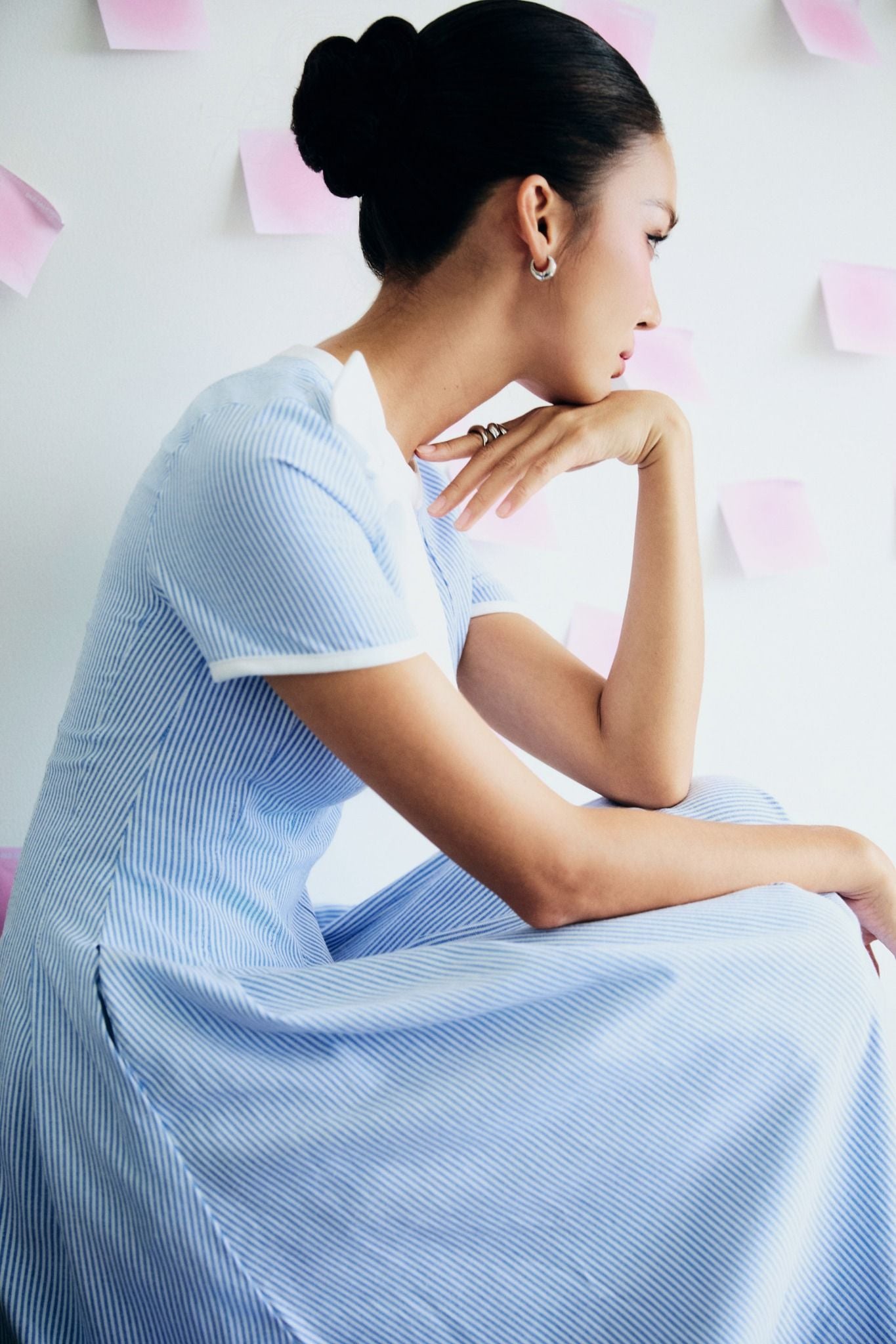 Đầm Dài Sideneck Bowtie Gentle