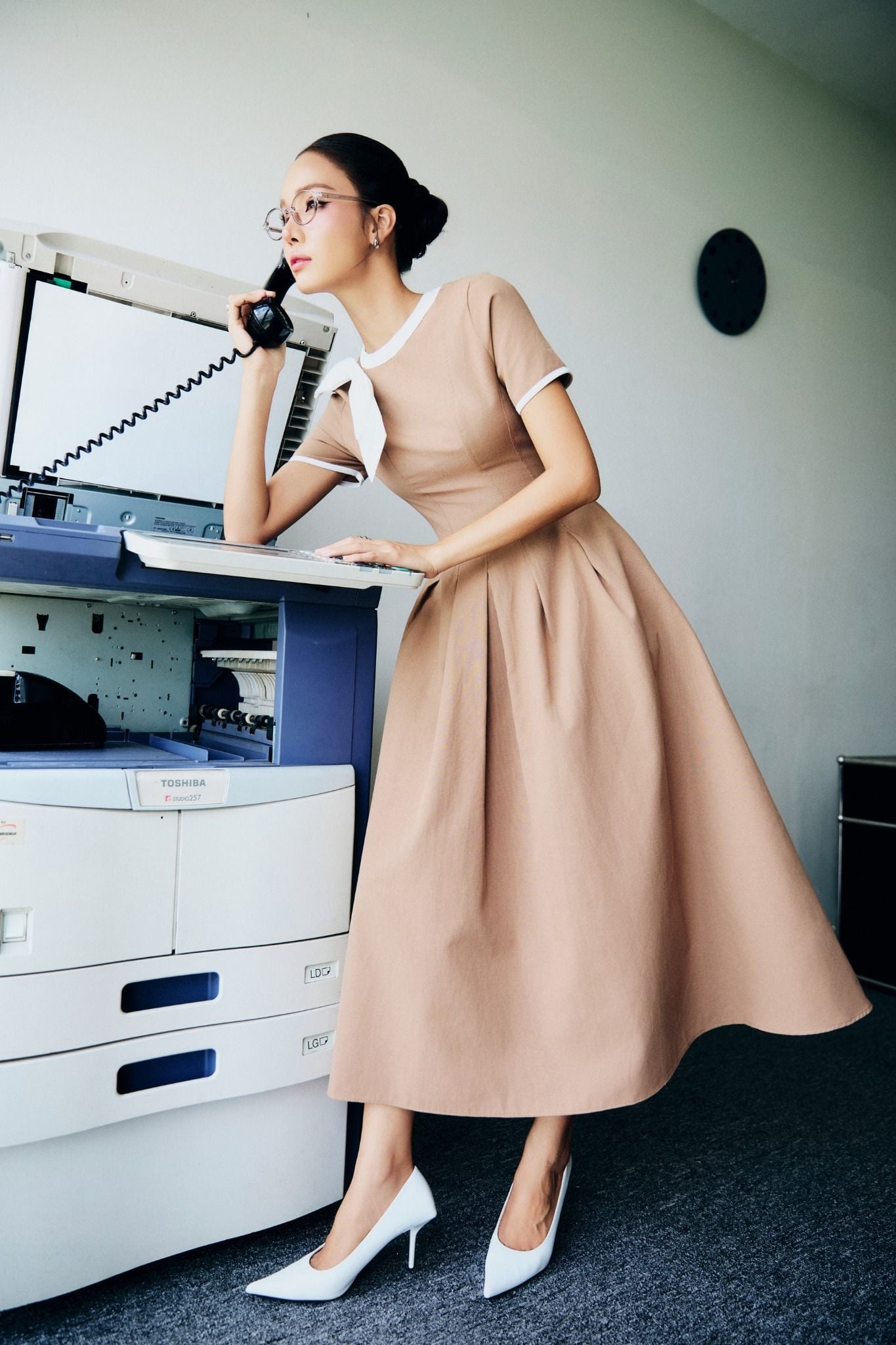 Đầm Dài Sideneck Bowtie Gentle