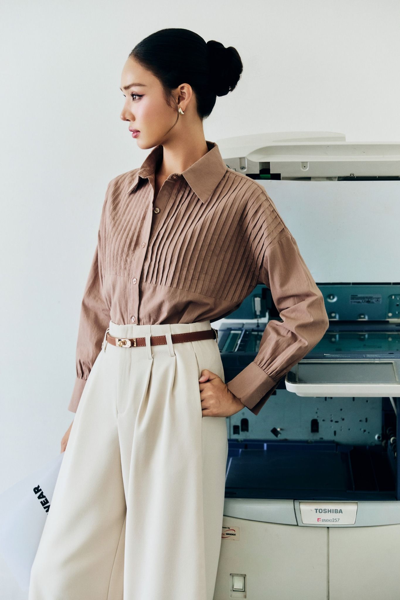  Áo Sơ Mi Loose Long Sleeves 