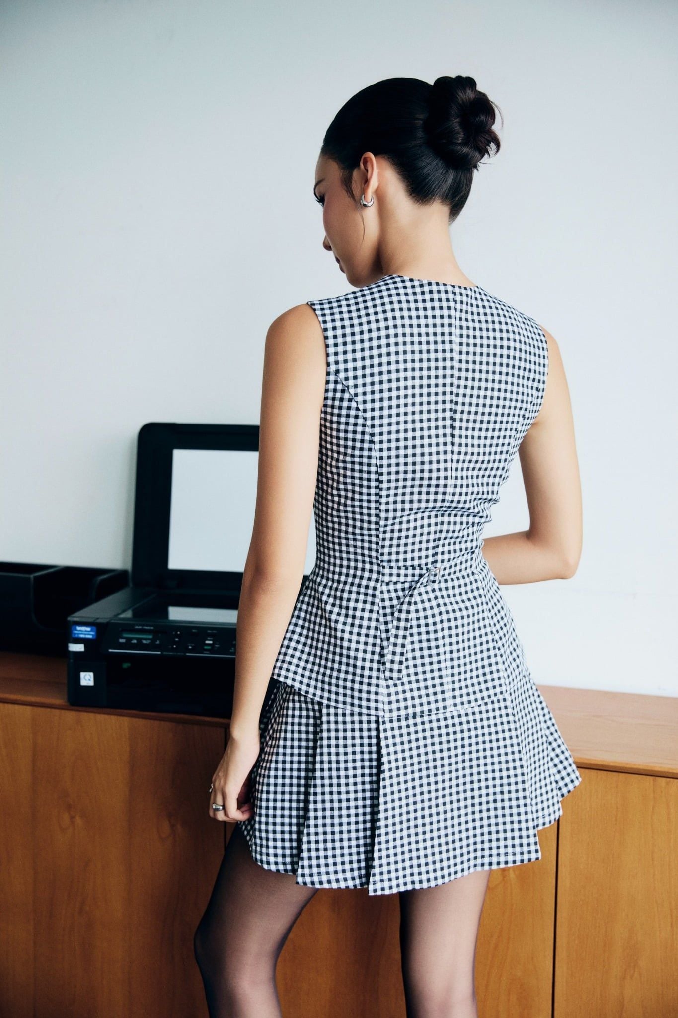 Áo The Checked Gile Square