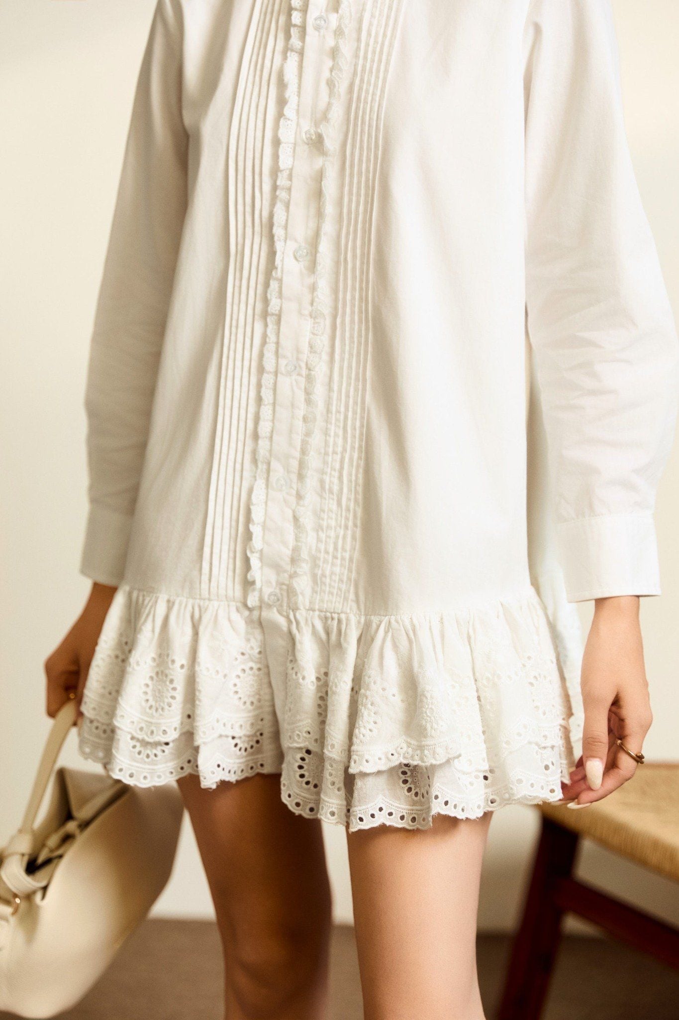 Đầm Ngắn Ruffled Tunic Dress