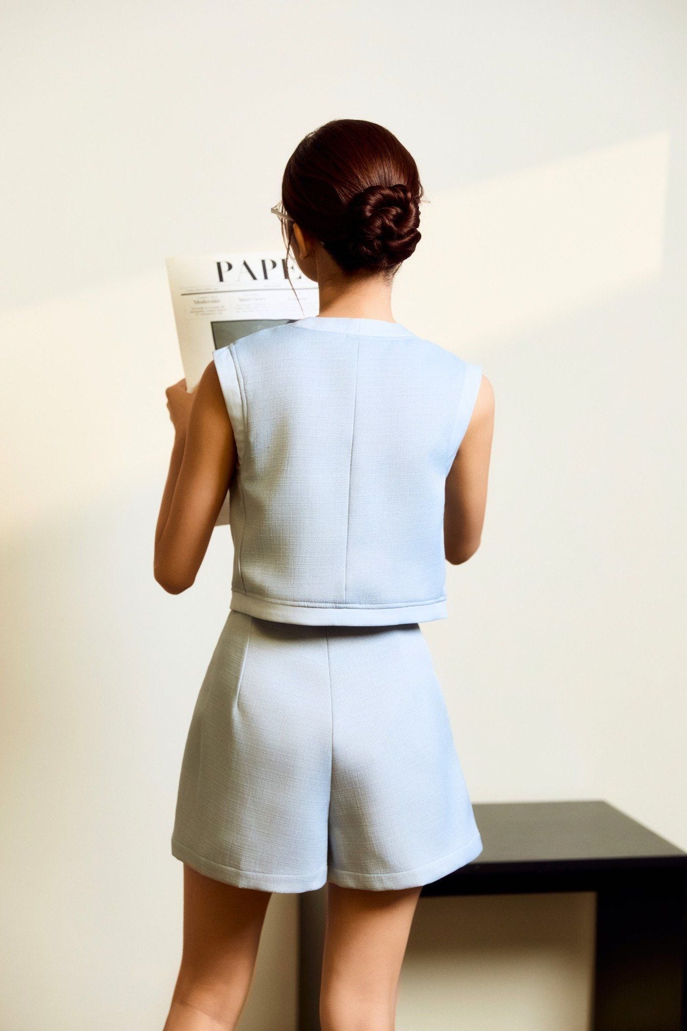 Áo Square Sleeveless Pocket