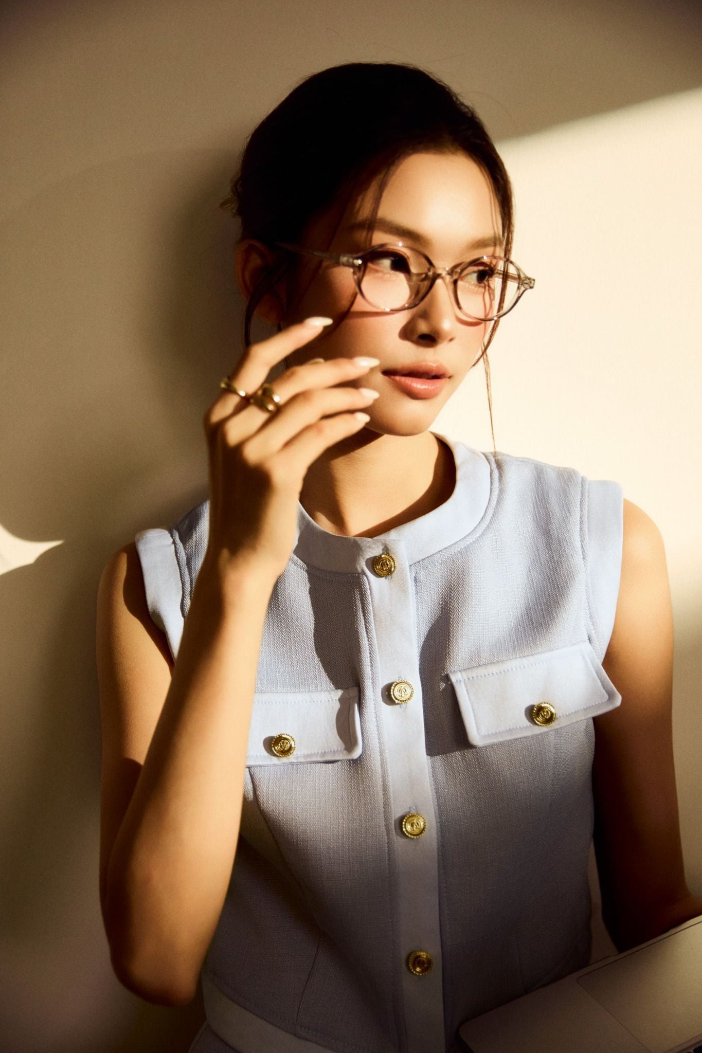 Áo Square Sleeveless Pocket