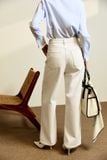 Quần Jean Straight White Basic