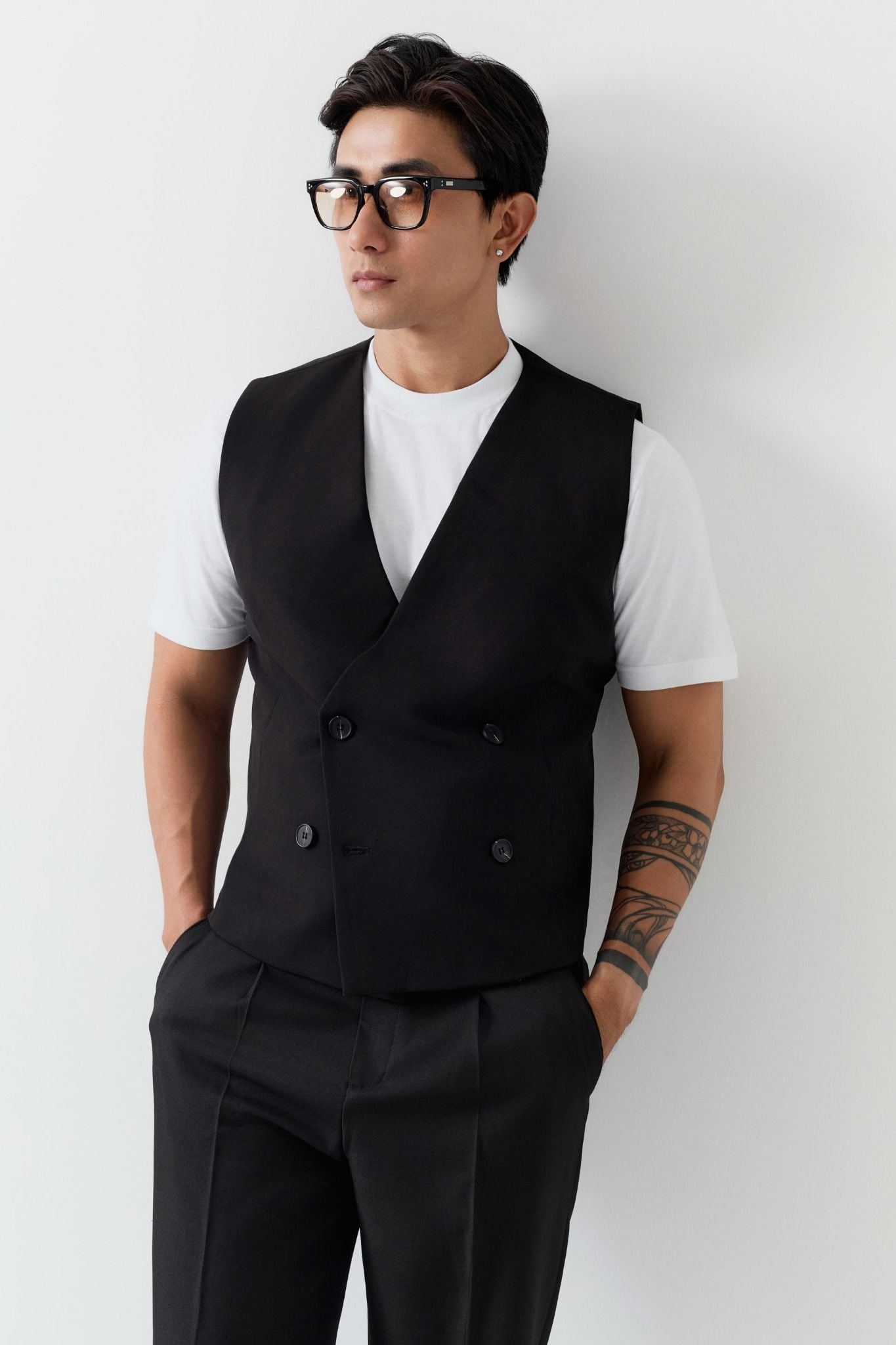  Áo Khoác Gile Relaxed Basic Élan Tailor 