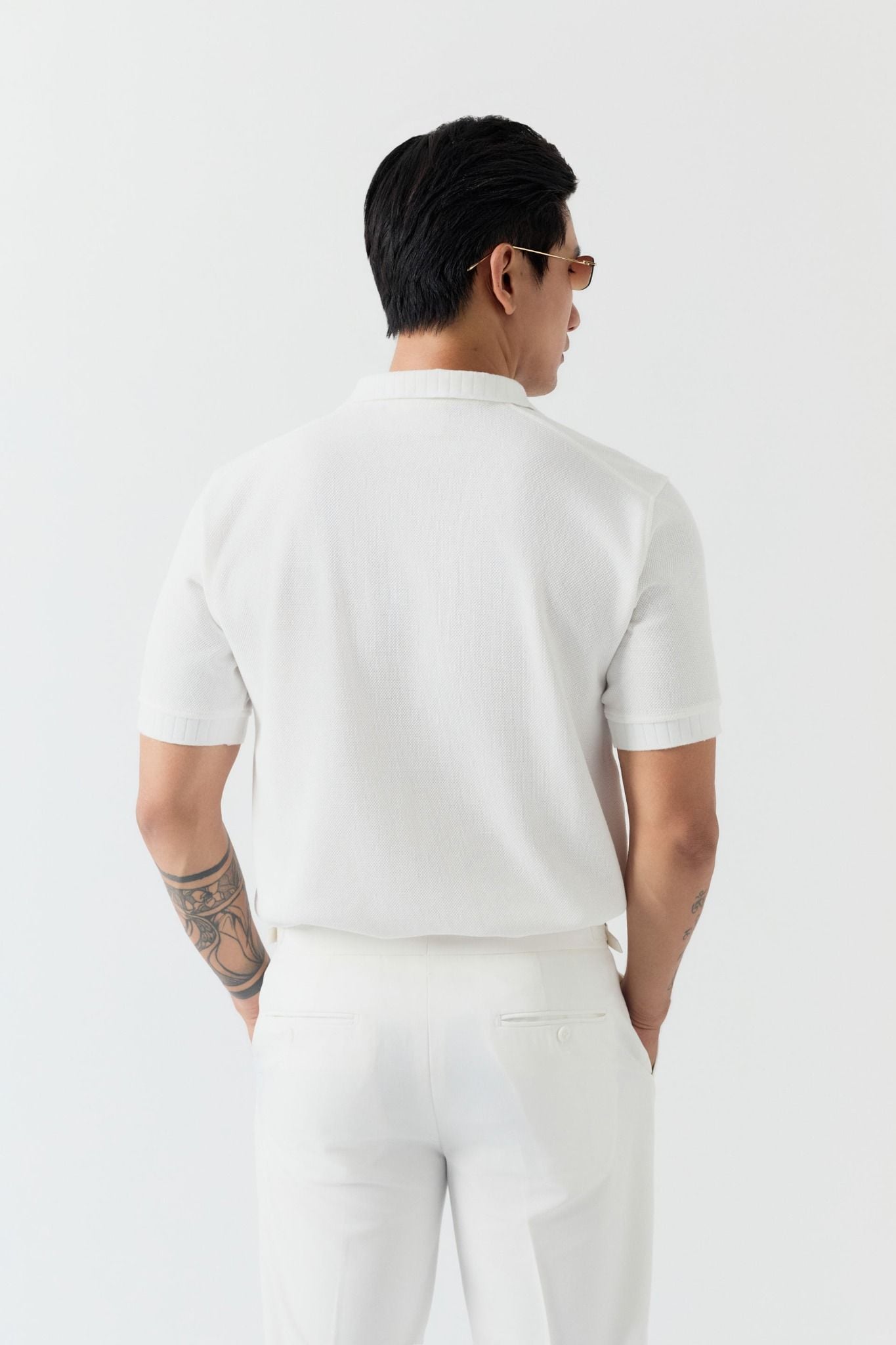 Áo Polo Regular Cổ Chữ V Pique