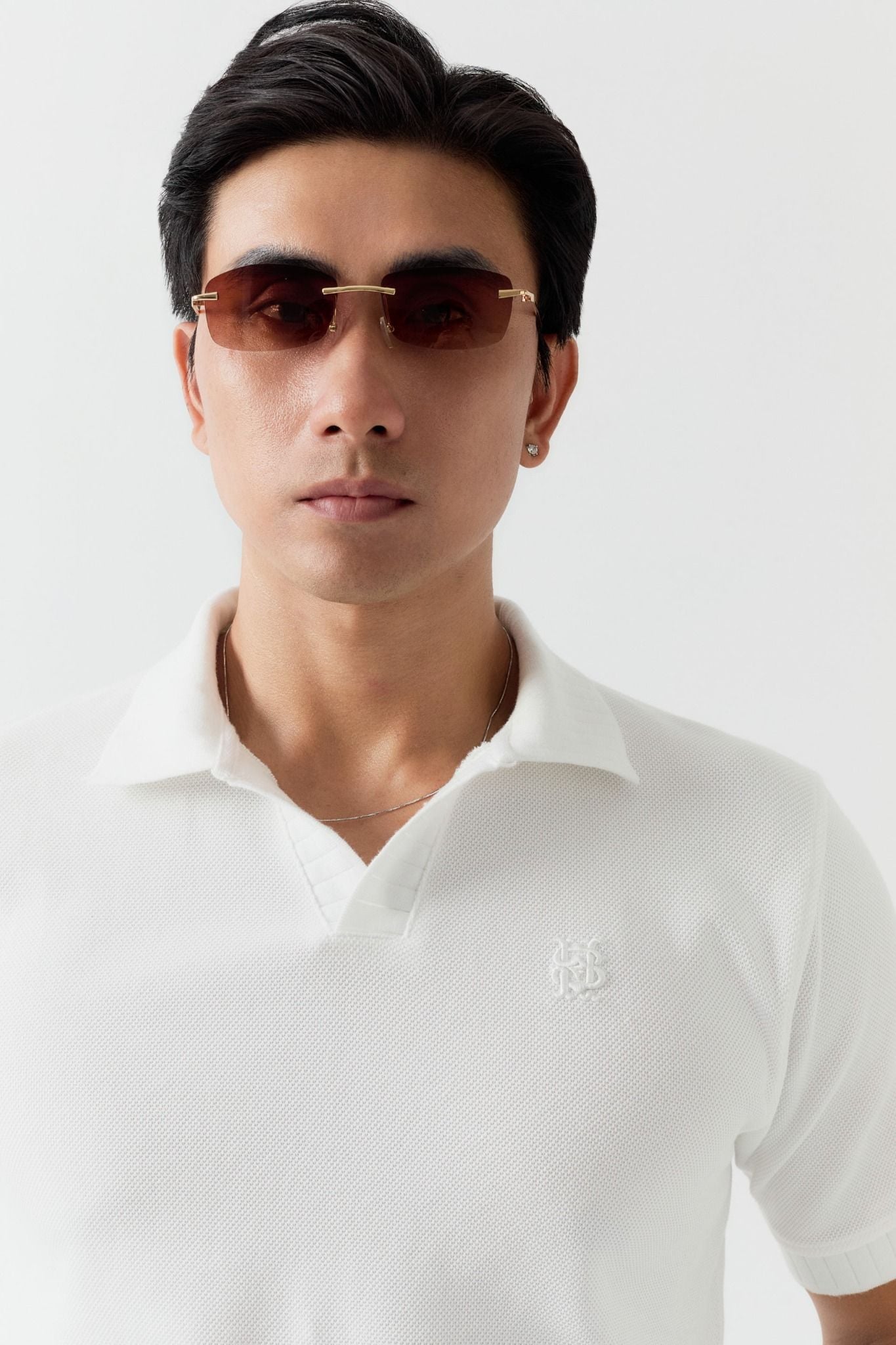 Áo Polo Regular Cổ Chữ V Pique