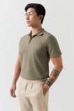 Áo Polo Regular Trụ Zipper Cotton Blend