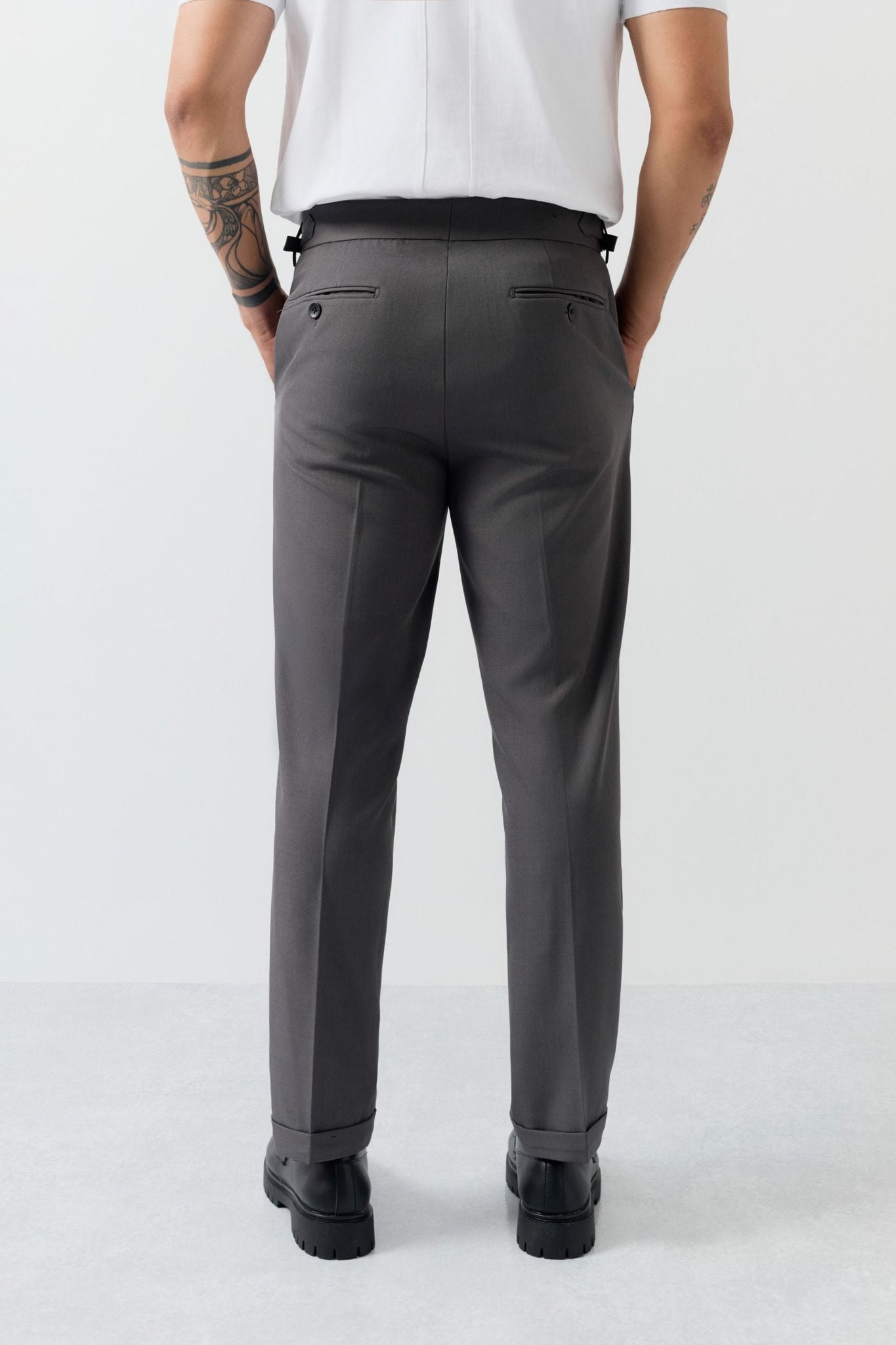 Quần Tây Slimfit Side Tab 2B High Waist