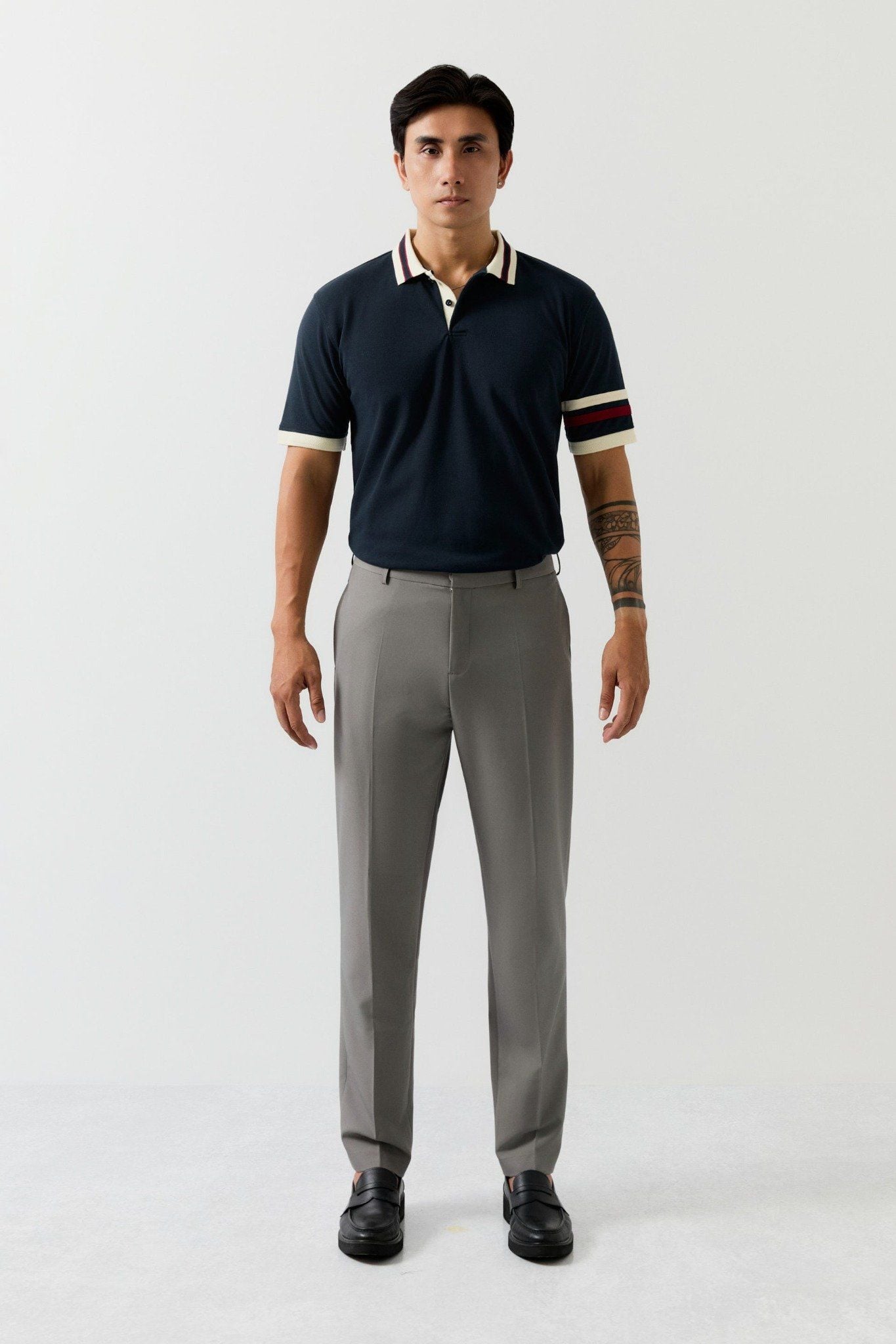 Áo Polo Regular Deep Blue Side