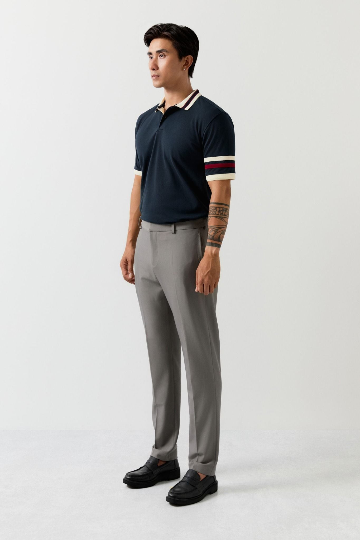 Áo Polo Regular Deep Blue Side