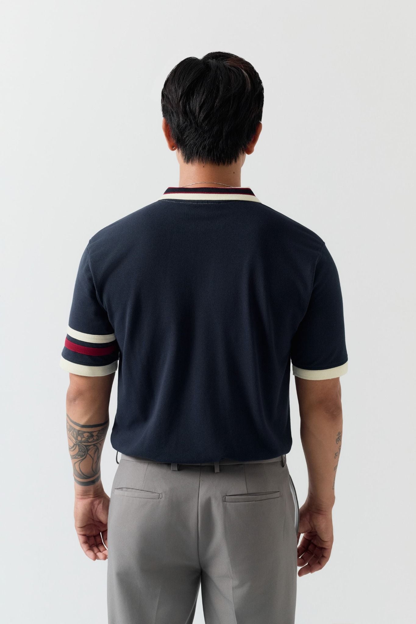 Áo Polo Regular Deep Blue Side
