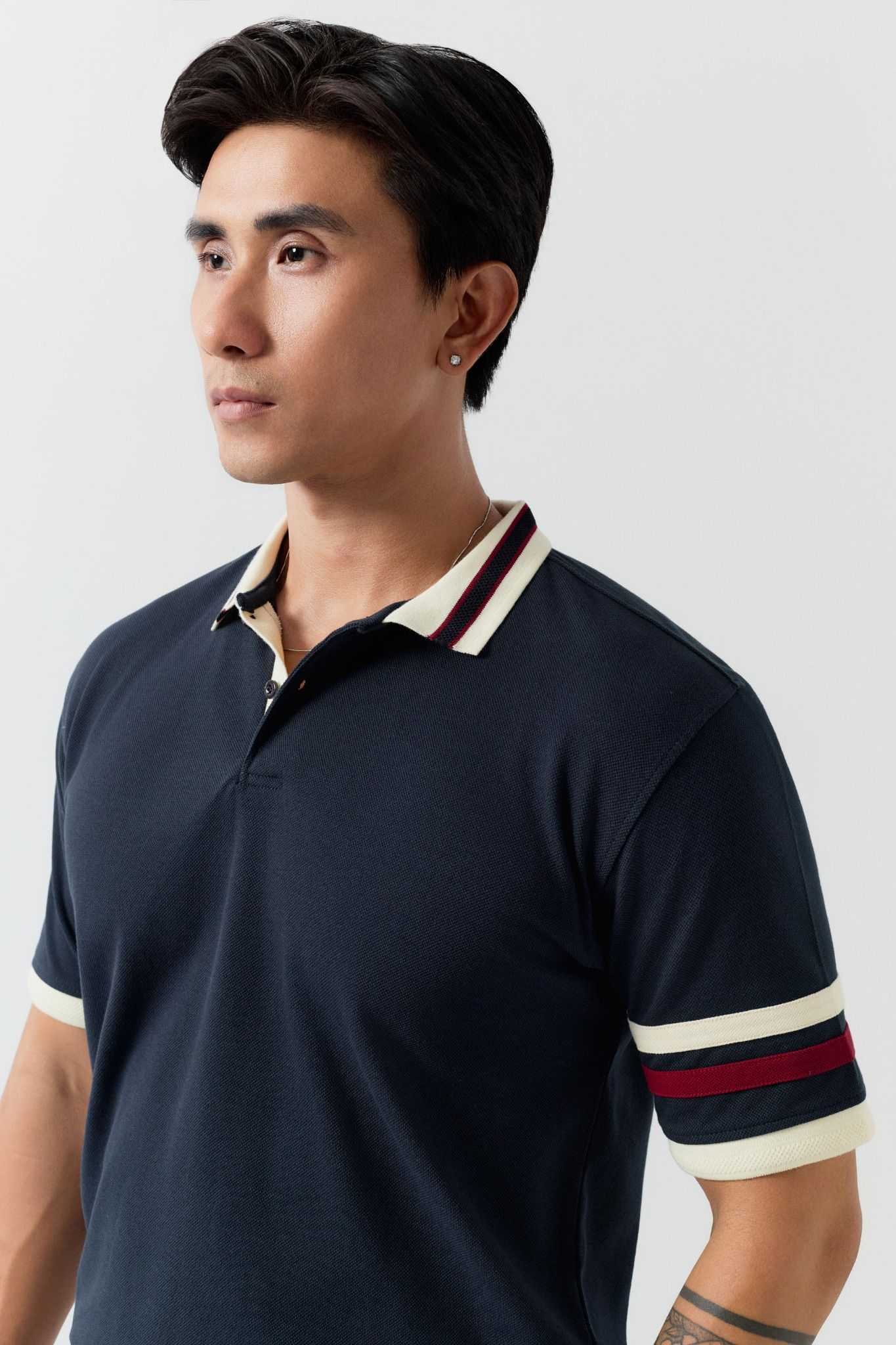 Áo Polo Regular Deep Blue Side