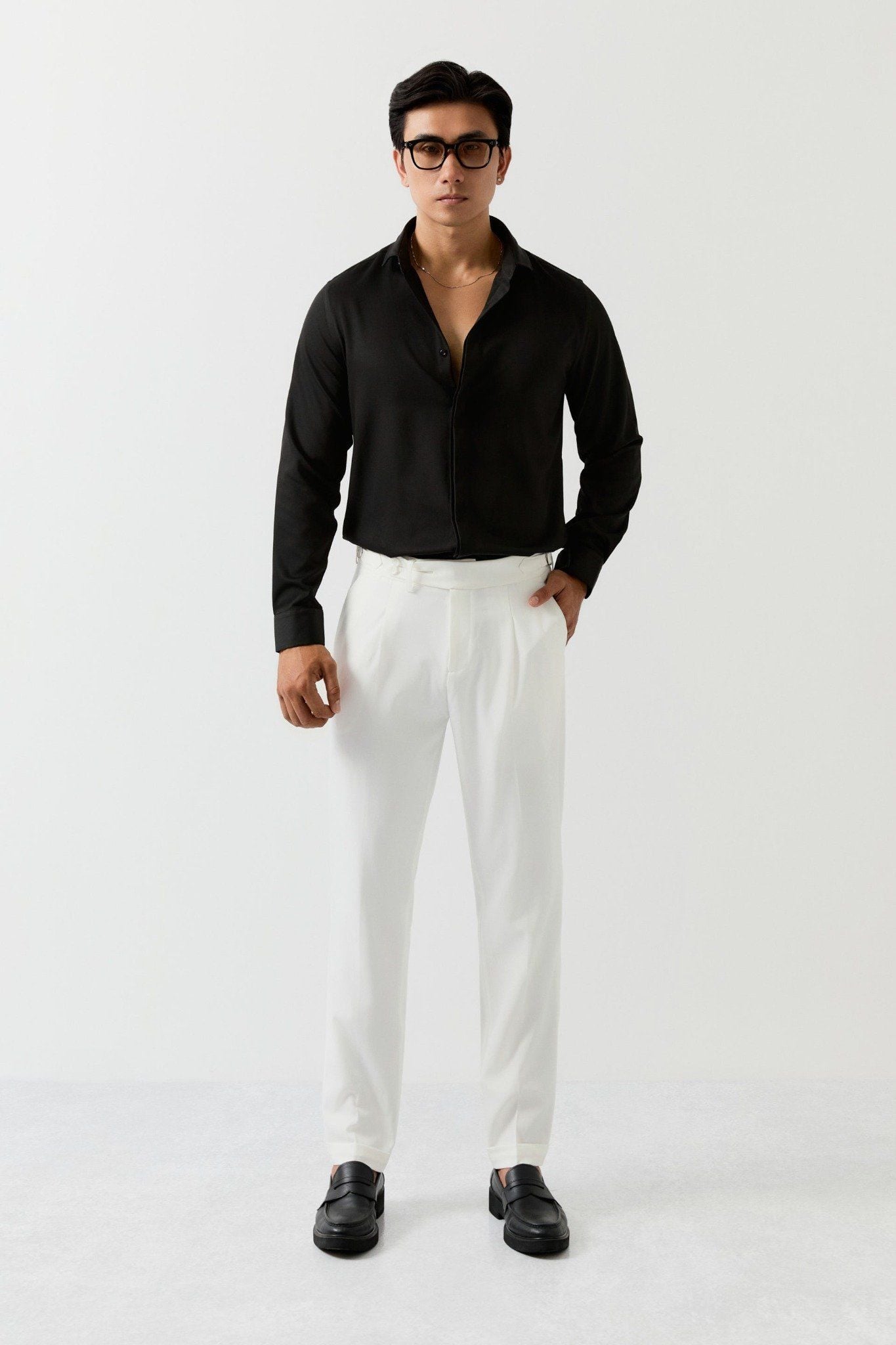 Áo Sơ Mi Slimfit Tuxedo Col Cassé