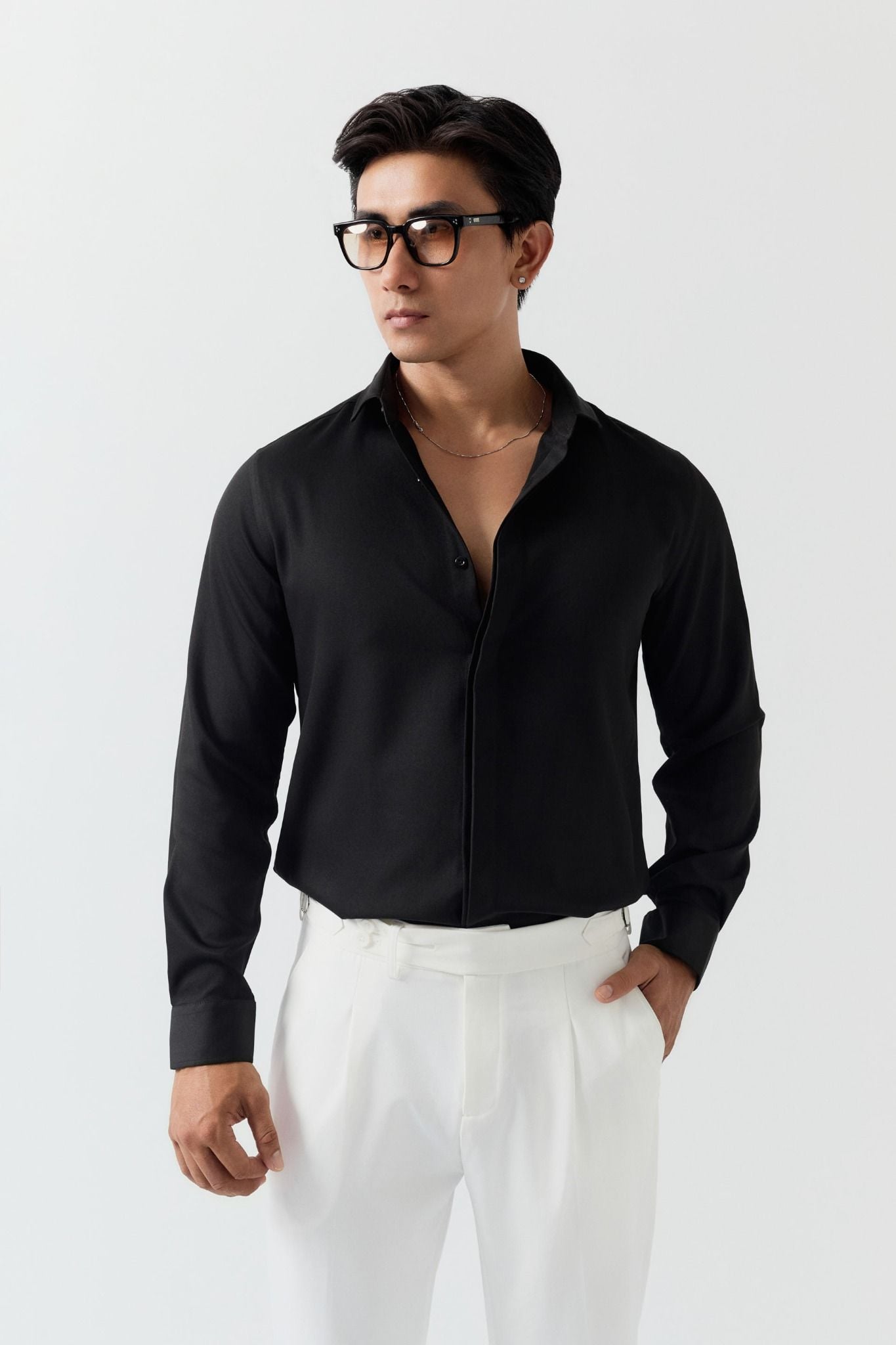 Áo Sơ Mi Slimfit Tuxedo Col Cassé