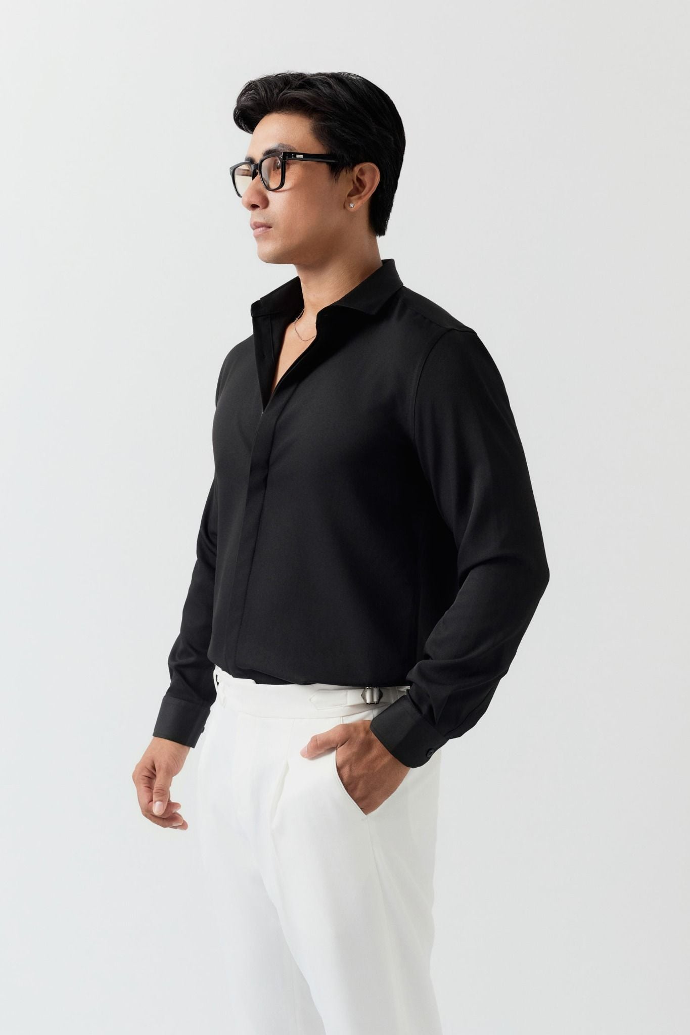 Áo Sơ Mi Slimfit Tuxedo Col Cassé