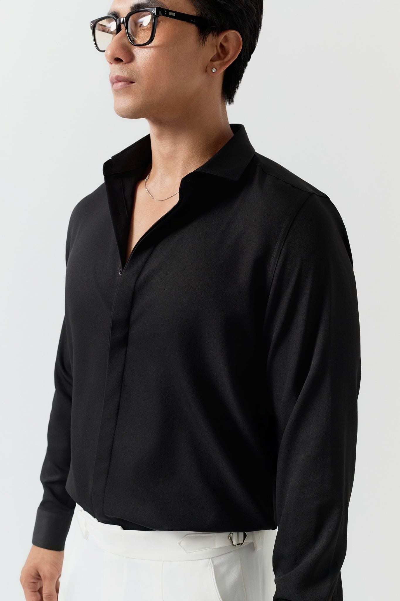 Áo Sơ Mi Slimfit Tuxedo Col Cassé