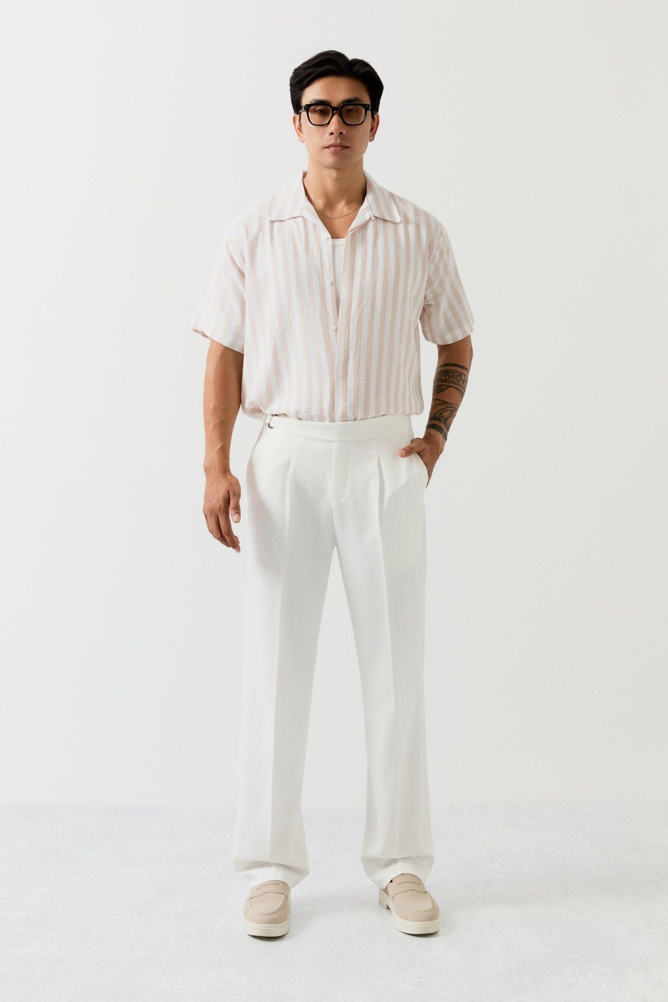 Áo Sơ Mi Relaxed Cuban Linen Brown