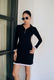 Đầm Ngắn Elegant Flare Zip