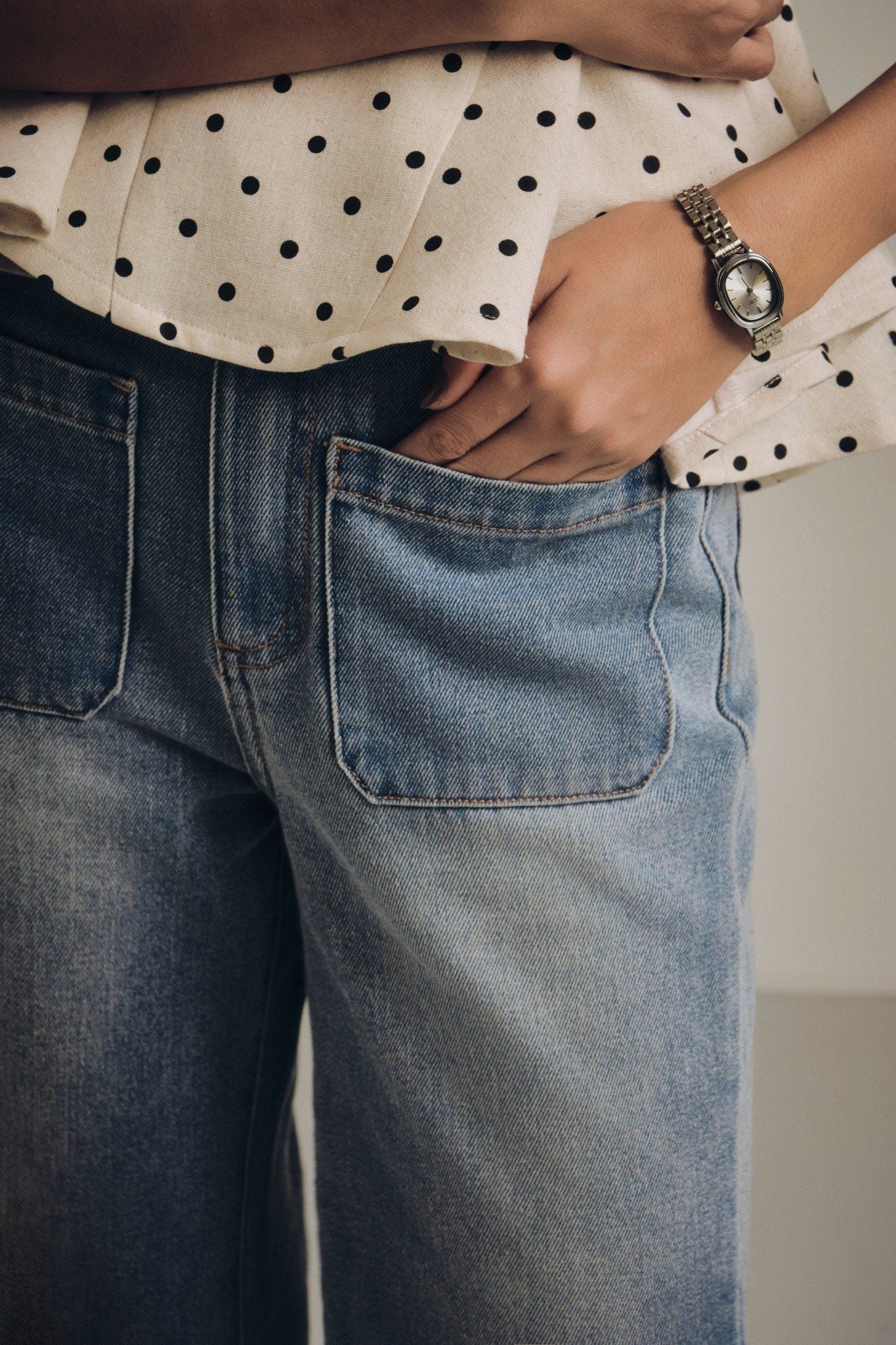 Quần Jean Casual Fontpock Straight