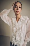Áo Romantic Ruffle Blouse