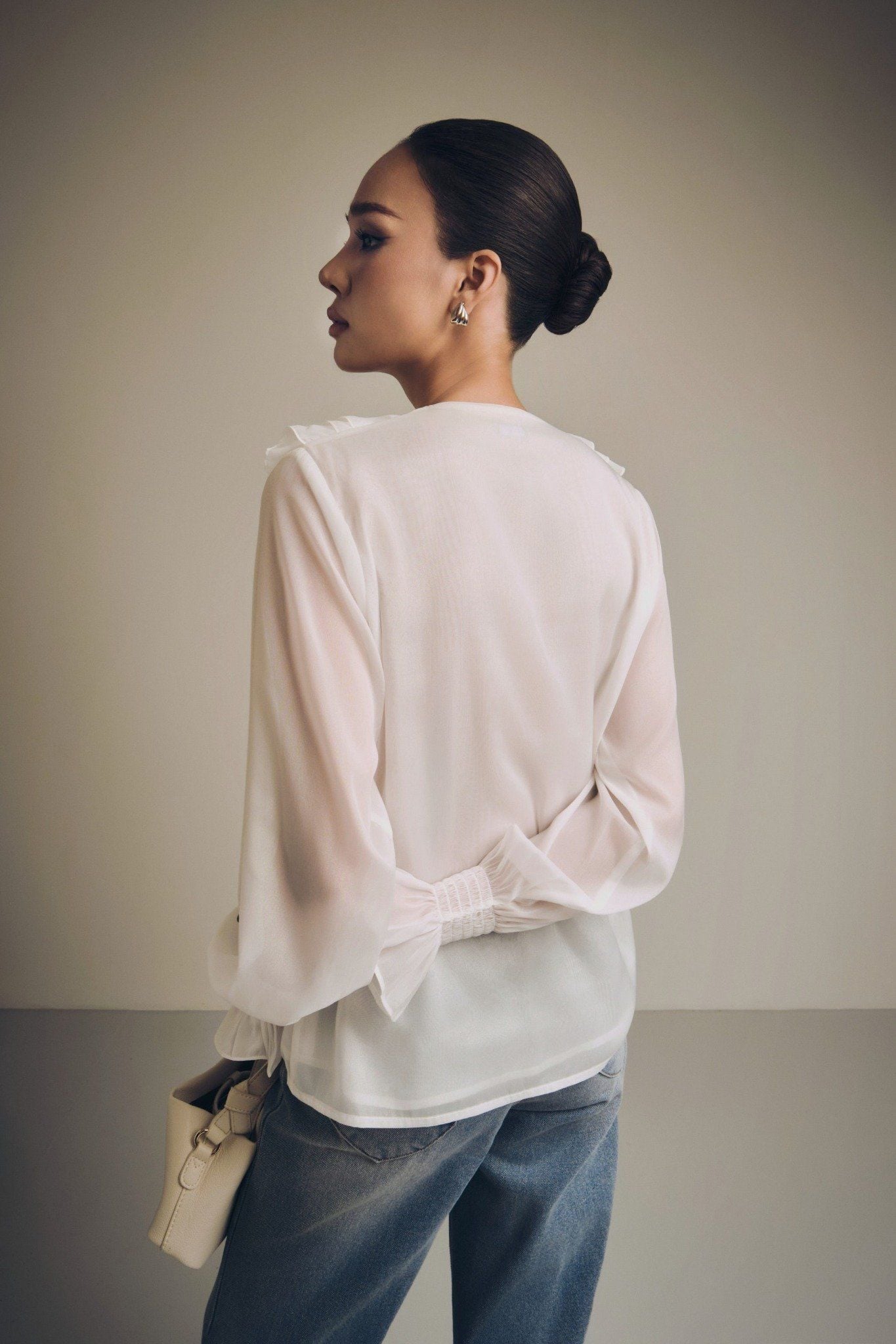 Áo Romantic Ruffle Blouse