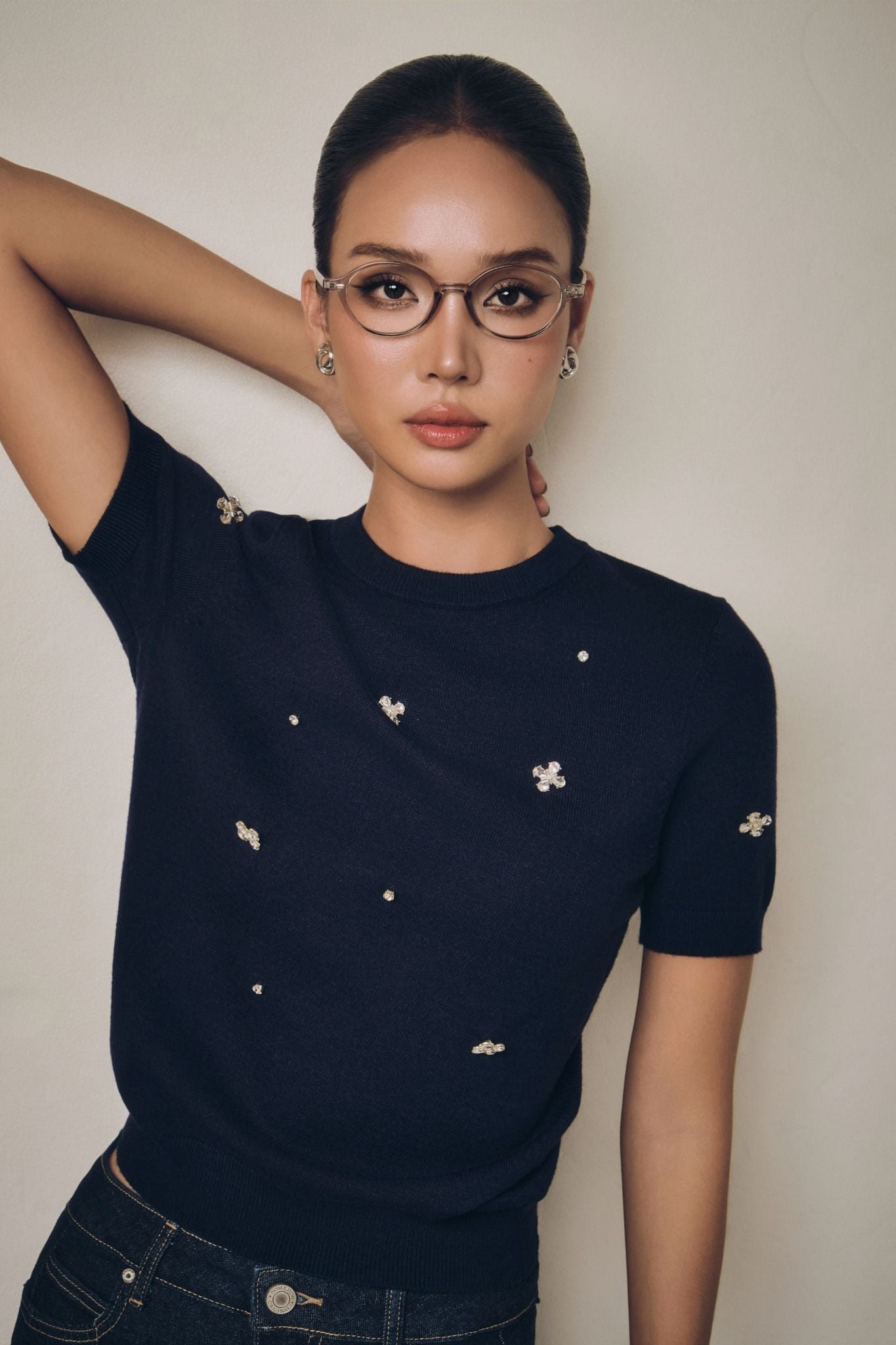  Áo Fine Sparkle Knit 