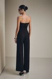 Jumpsuit Strapless Gentle Wide Leg