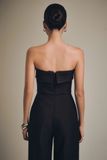 Jumpsuit Strapless Gentle Wide Leg