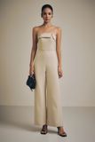 Jumpsuit Strapless Gentle Wide Leg