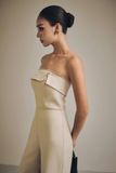 Jumpsuit Strapless Gentle Wide Leg