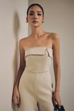 Jumpsuit Strapless Gentle Wide Leg