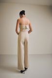 Jumpsuit Strapless Gentle Wide Leg