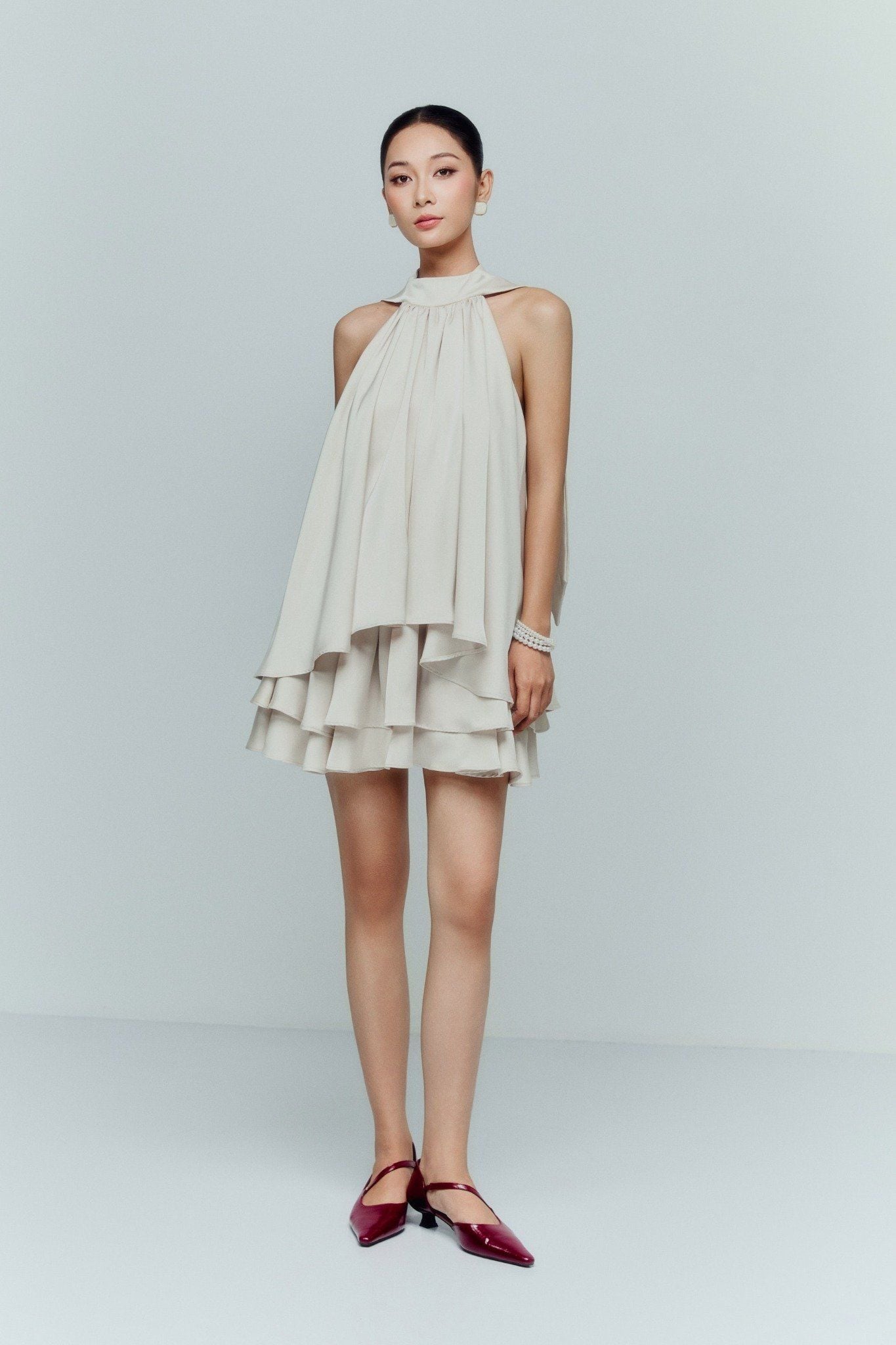 Chân Váy Ngắn Silk Aform Layers