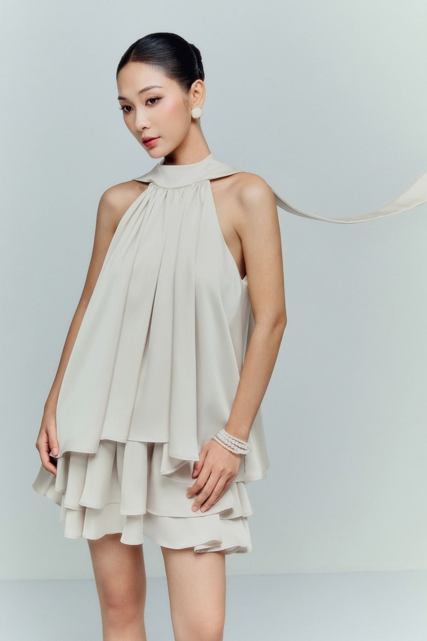  Chân Váy Ngắn Silk Aform Layers 