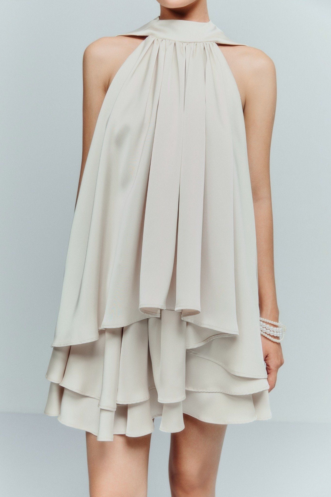 Chân Váy Ngắn Silk Aform Layers