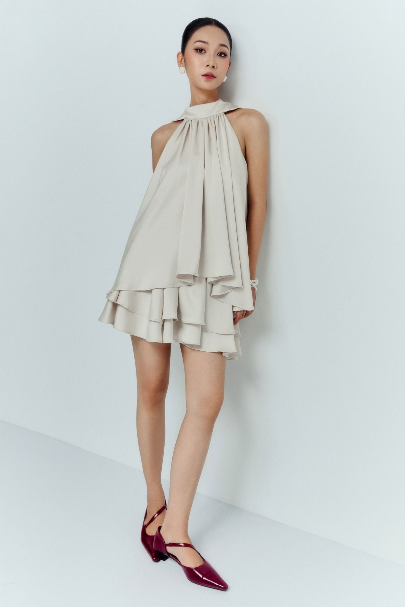 Chân Váy Ngắn Silk Aform Layers