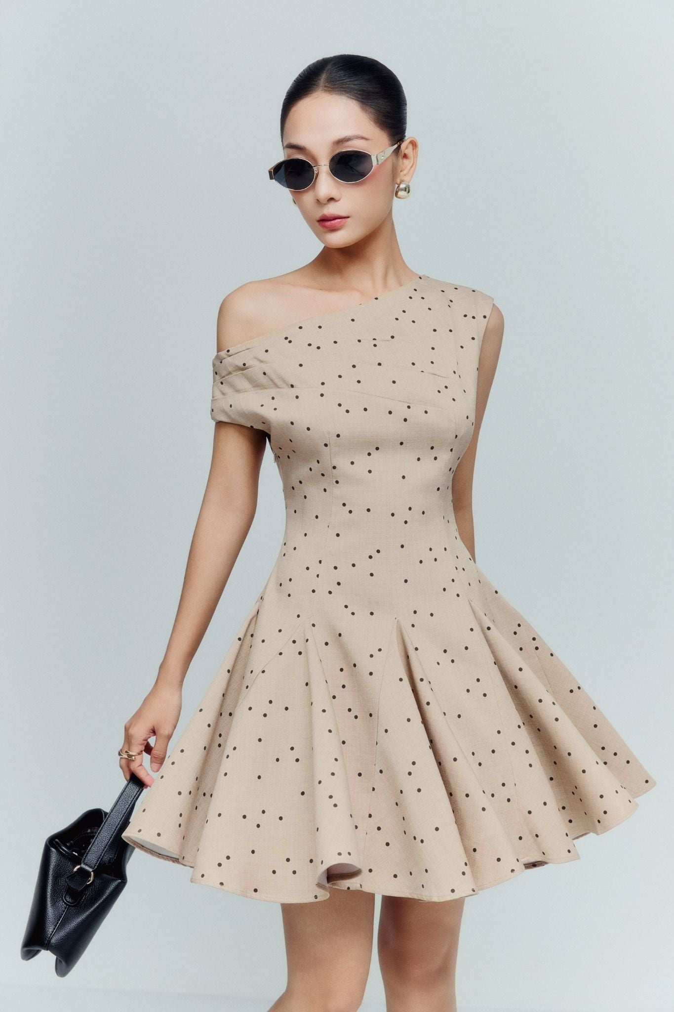 Đầm Ngắn One Shoulder Cocktail