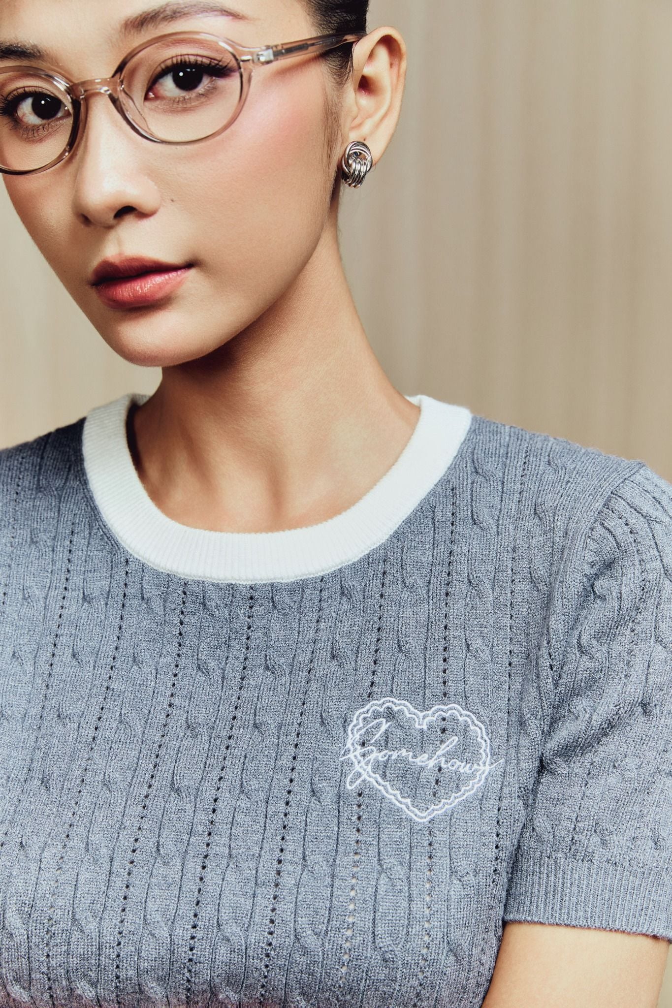 Áo Knit Blend Heart