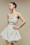 Đầm Ngắn Bowtie Chest Strapless