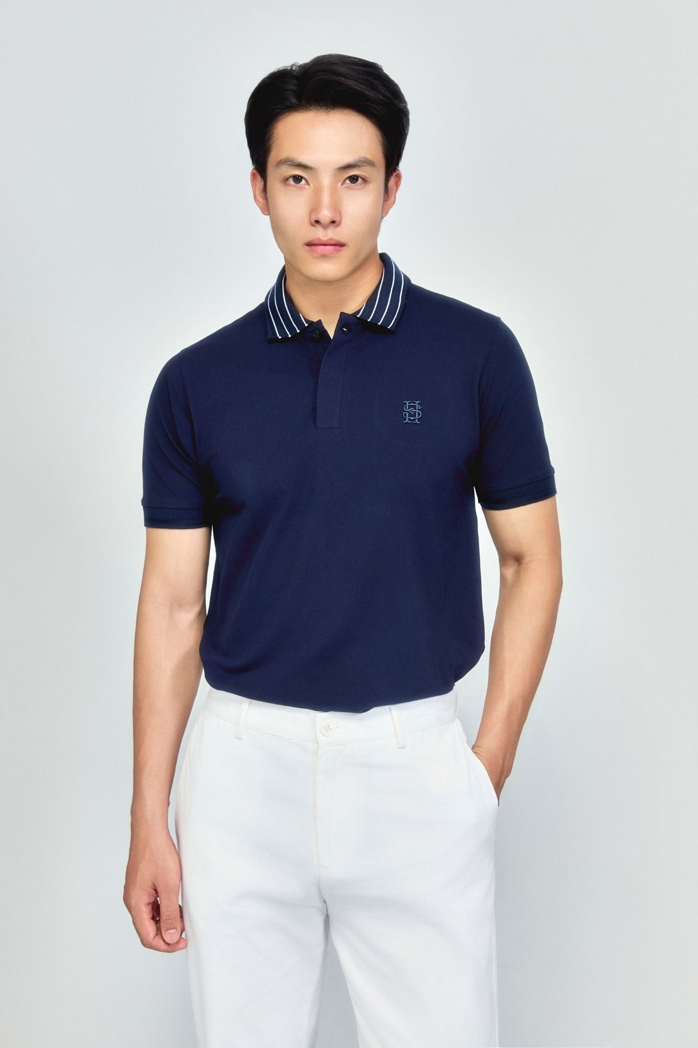 Áo Polo Slimfit Navy Wedding