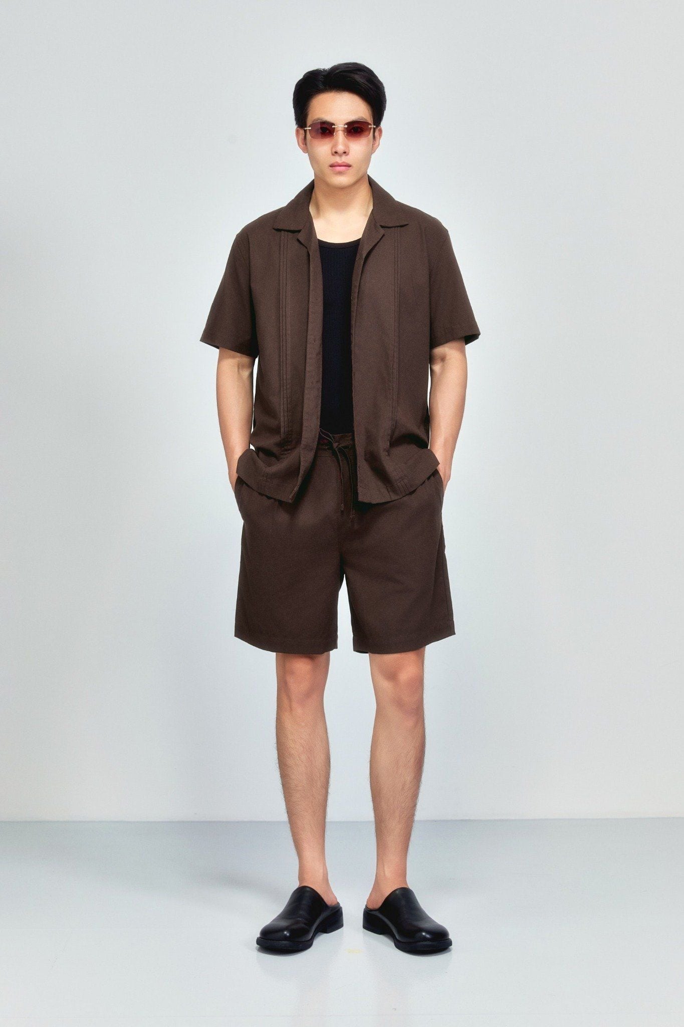 Set Cuban Shirt Short Linen Relaxed